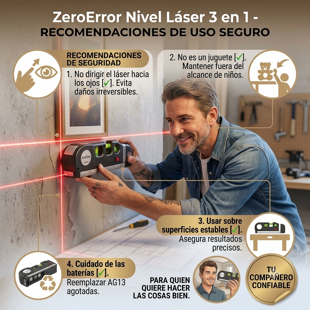 ZeroError™ Nivel Láser 3 en 1
