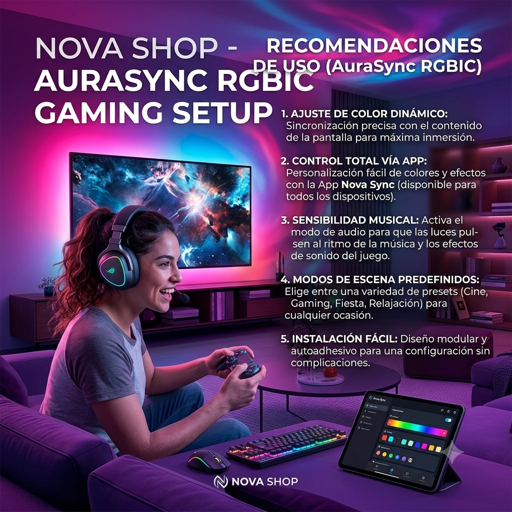 AuraSync™  luces LED inteligente para gamers